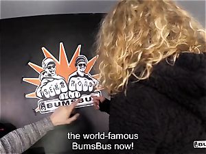 asses BUS - German blondie gets nailed rock-hard in the van