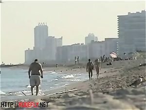 voyeurism at a hot nudist couple on the beach